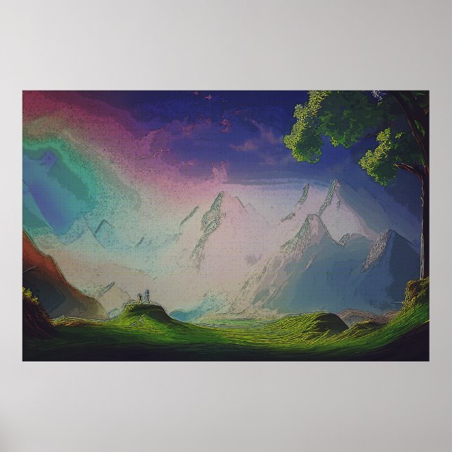 The Landscape Of An Alien World Poster (Front)