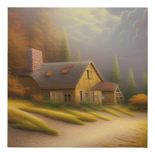 The Landscapes of the Western Genre are Characteri Faux Canvas Print