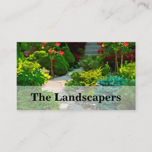 The Landscaping Landscaper Business Card (Front)