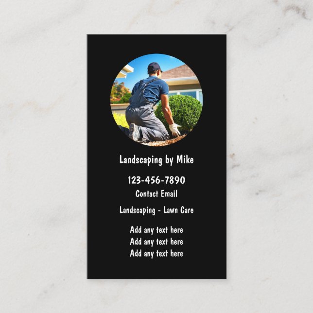 The Landscaping Professional Business Card (Front)