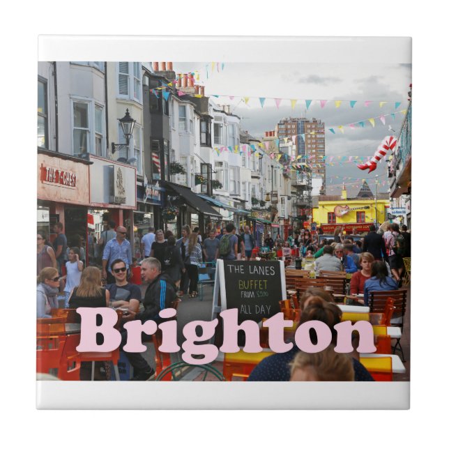 The Lanes Brighton Ceramic Tile (Front)