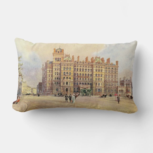 The Langham Hotel, Portland Place, London W. Lumbar Pillow (Front)