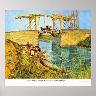 The Langlois Bridge at Arles by Vincent van Gogh Poster