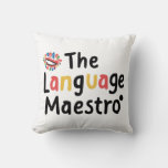 The Language Maestro Throw Pillow