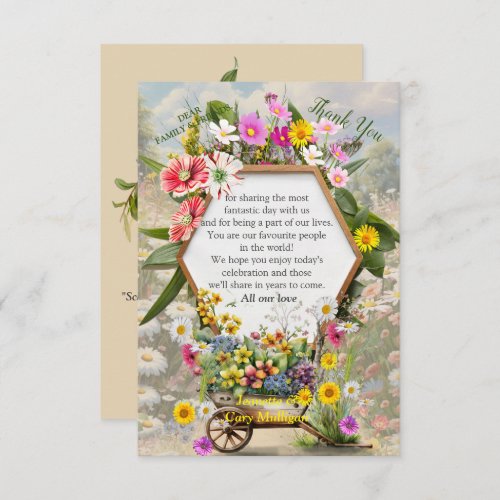The Language of Flowers RSVP Card