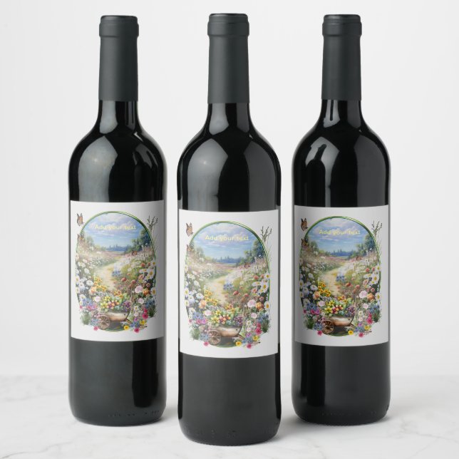 The Language of Flowers Wine Label (Bottles)
