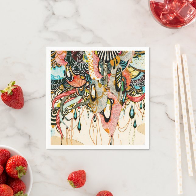 The Language of Light - Doodling Art  Napkins (Insitu)