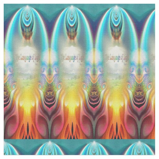 The Language of Light Vibrations Wallpaper roll Fabric