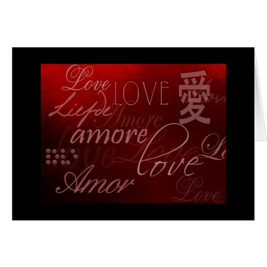 the language of love cards (Front Horizontal)
