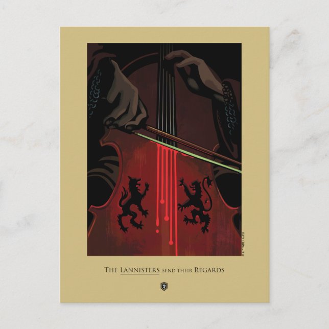 The Lannisters Send Their Regards Postcard (Front)