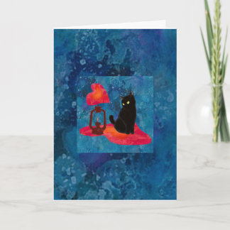 The Lantern and the Cat Card