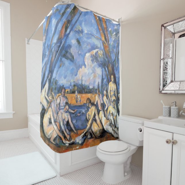 The Large Bathers by Paul Cézanne Shower Curtain (In Situ)