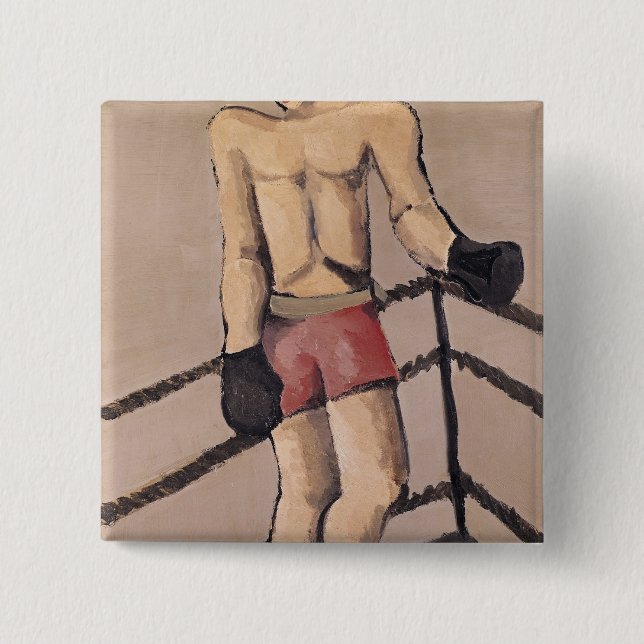 The Large Boxer Pinback Button (Front)