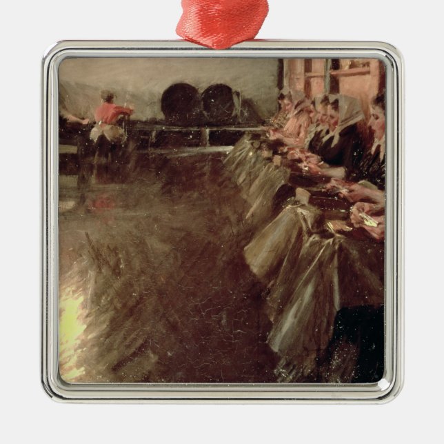 The Large Brewery, 1890 Metal Ornament (Front)