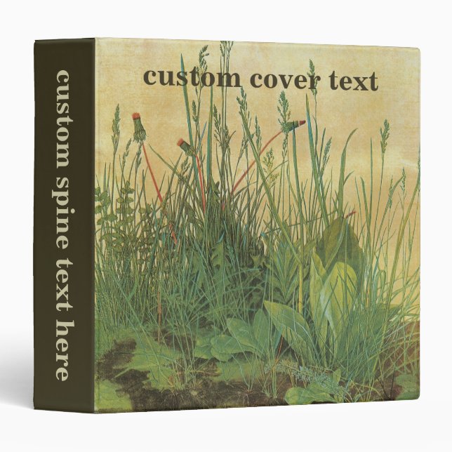 The Large (Great) Piece of Turf by Albrecht Durer Binder (Front/Spine)