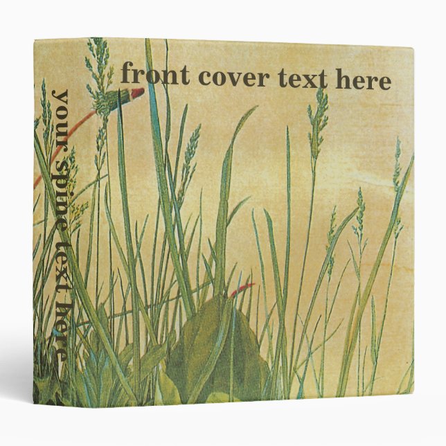 The Large (Great) Piece of Turf by Albrecht Durer Binder (Front/Spine)
