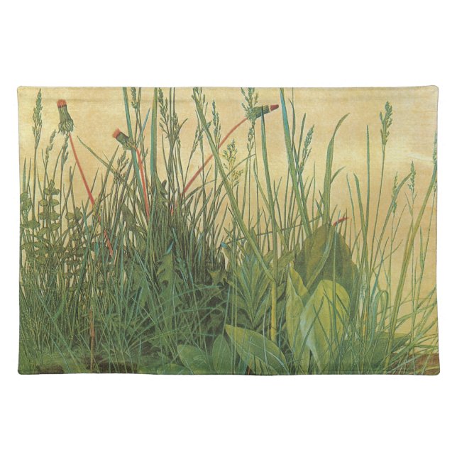 The Large (Great) Piece of Turf by Albrecht Durer Placemat (Front)