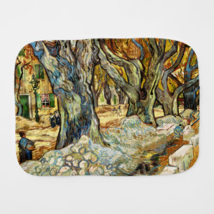 The Large Plane Trees By Vincent Van Gogh Baby Burp Cloth