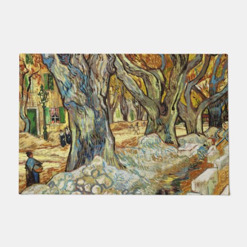 The Large Plane Trees By Vincent Van Gogh  Doormat