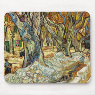 The Large Plane Trees By Vincent Van Gogh Mouse Pad