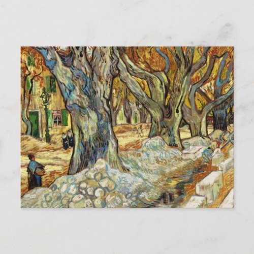 The Large Plane Trees By Vincent Van Gogh Postcard