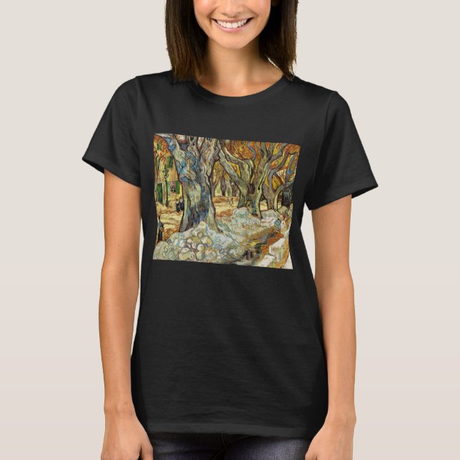 The Large Plane Trees By Vincent Van Gogh T-Shirt (Front)