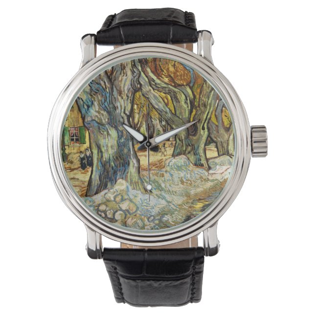 The Large Plane Trees By Vincent Van Gogh Watch (Front)