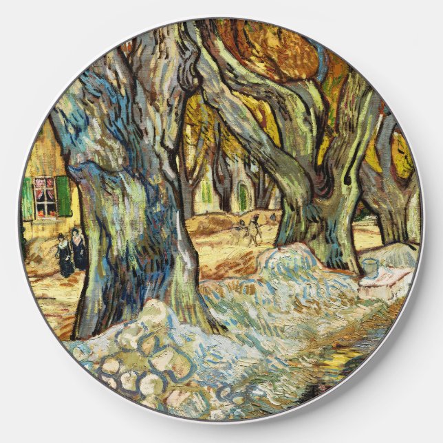 The Large Plane Trees By Vincent Van Gogh Wireless Charger (Front)