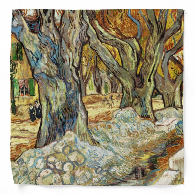 The Large Plane Trees Vincent Van Gogh Bandana (Front)