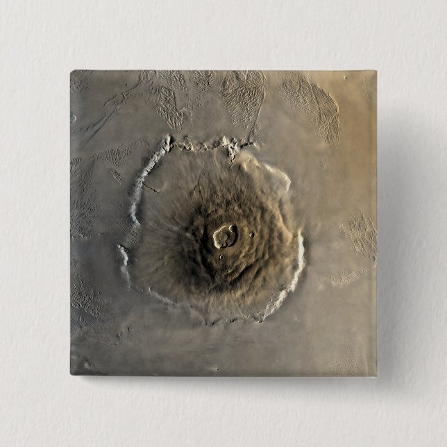 The largest known volcano in the solar system button (Front)