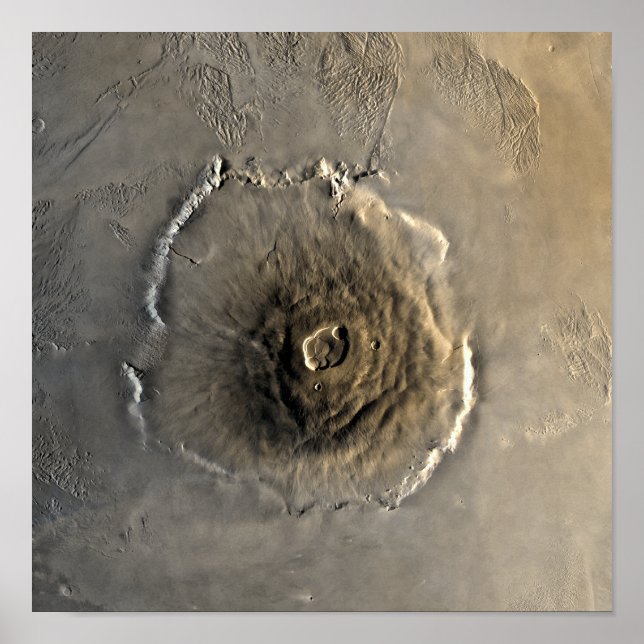 The largest known volcano in the solar system poster (Front)