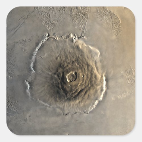 The largest known volcano in the solar system square sticker