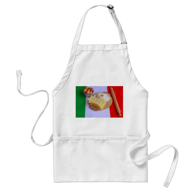 the lasagna on  standard apron (Front)