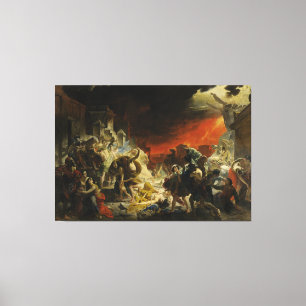 The Last Day of Pompeii by Karl Briullov Vesuvius Canvas Print