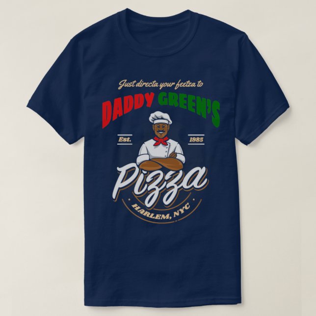 The Last Dragon Daddy Greens Pizza T-Shirt (Design Front)