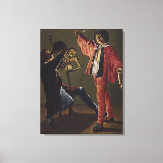 The Last Drop of Beer Before the Party Ends Canvas Print (Front)