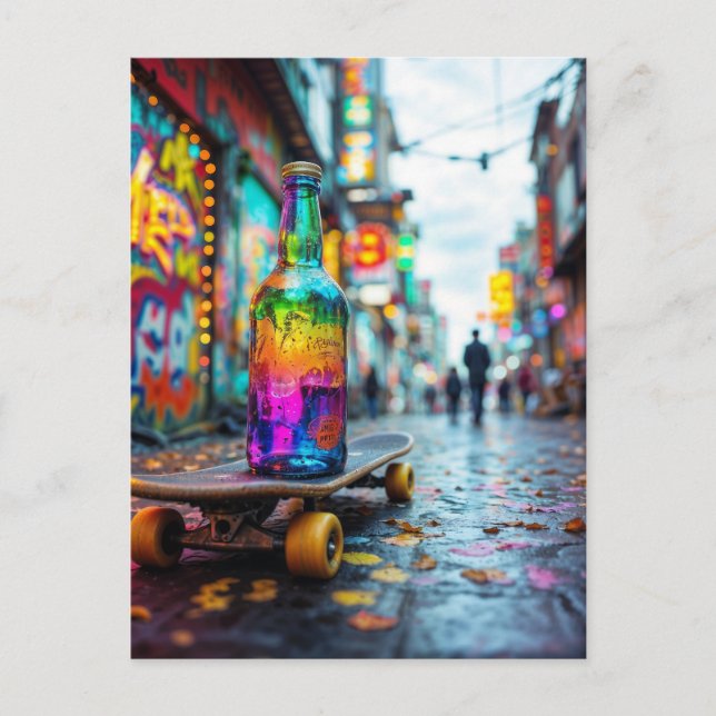 The Last Drop of Neon Postcard (Front)