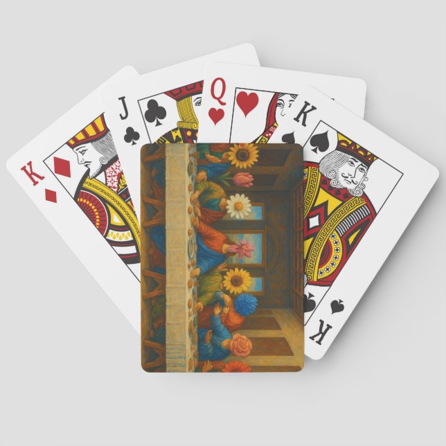 The Last Flower Supper Poker Cards (Back)