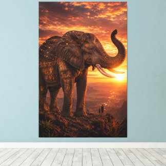 The Last Guardian — Ancient African Elephant Carry Canvas Print