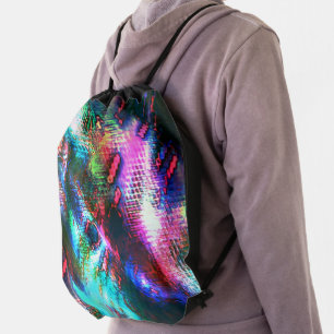 The last image recycle, texture colored old burnt… drawstring bag