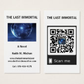 The Last Immortal Business Cards with QR Code (Front & Back)