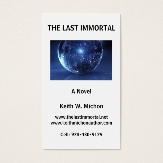 The Last Immortal Business Cards with QR Code (Front)