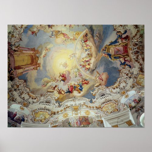 The Last Judgement ceiling painting Poster