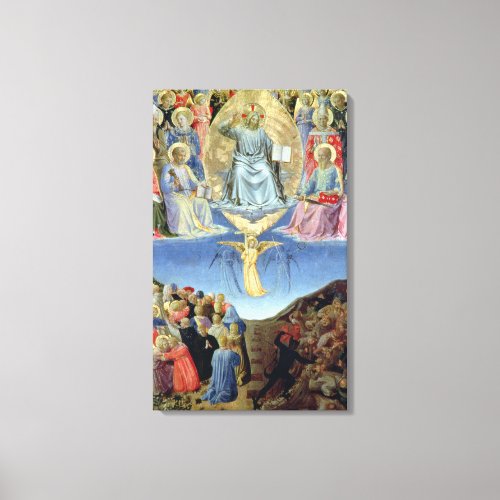 The Last Judgement central panel from a Triptych Canvas Print