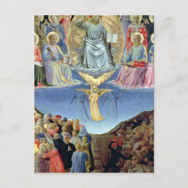 The Last Judgement, central panel from a Triptych Postcard (Front)