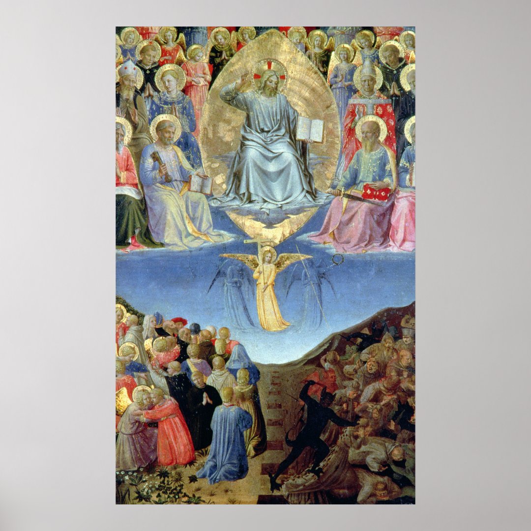 The Last Judgement Central Panel From A Triptych Poster Zazzle