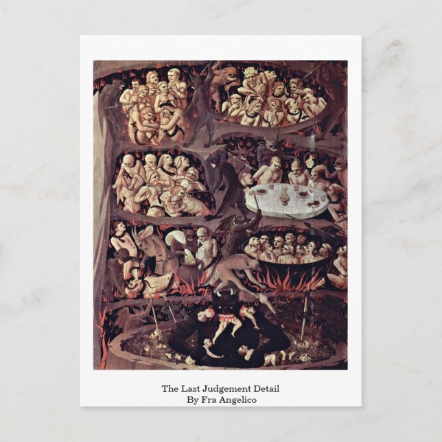 The Last Judgement Detail By Fra Angelico Postcard (Front)