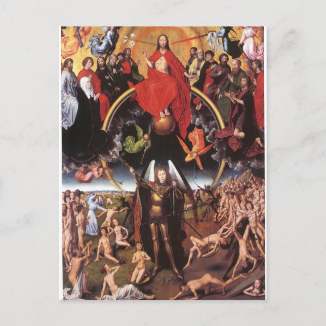 The Last Judgement. Hans Memling; c. 1467-1471 Postcard (Front)