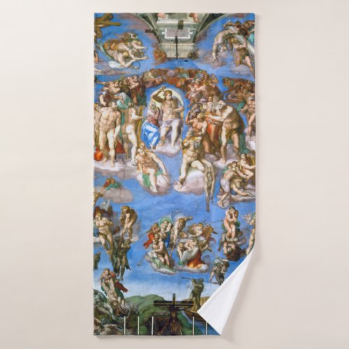 The Last Judgement Michelangelo 1536_1541 Bath Towel