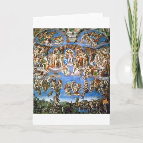 The Last Judgement Michelangelo 1536_1541 Card
